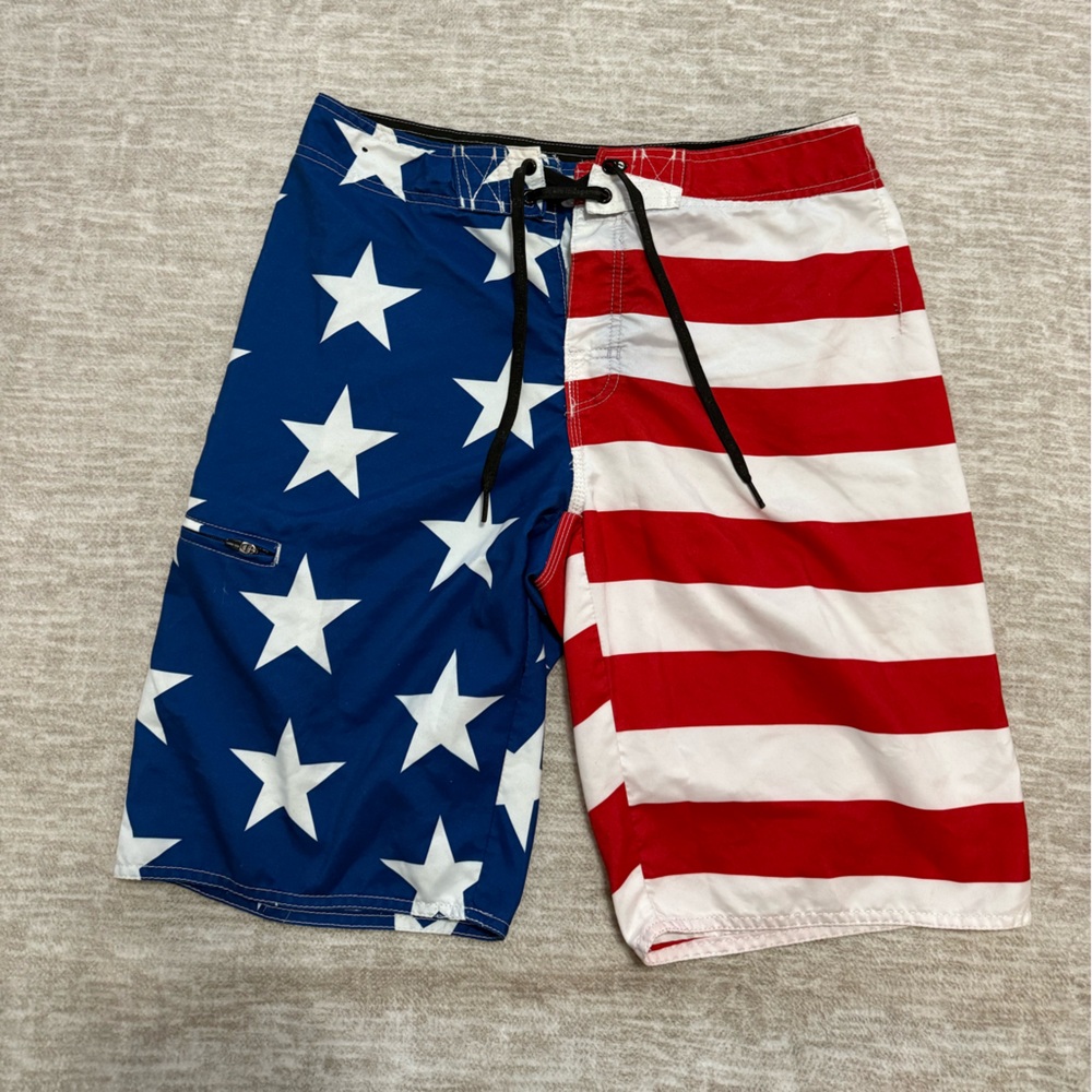 Hang Ten Red, White, and Blue Shorts